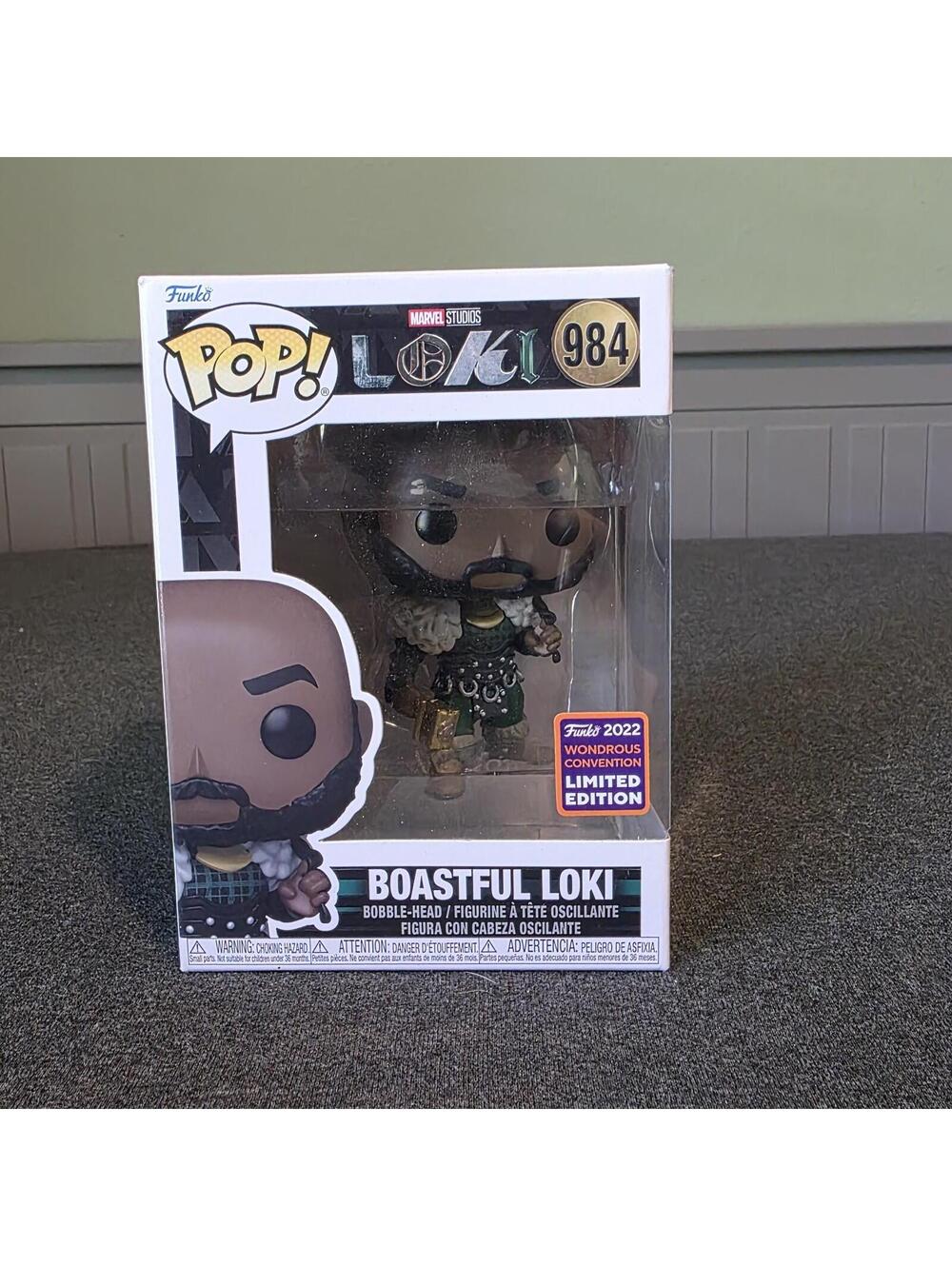Funko POP Marvel Comics Boastful Loki # 984 Wondrous Convention Limited Edition